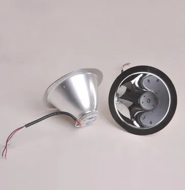 Echte Laterne Scheinwerfer 10w Power Licht Perlen Caplights Kombination Miner Lampe Reflektor Aluminiumlegierung 7,8 cm R4 Weiß / Gelb