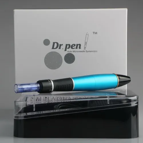 Лучший микродилвежный ручка Dermapen аккумуляторная дерма микронейд доктор ручка ULTIMA A1 с 20 шт. Игольчатые картриджи для удаления рубцов