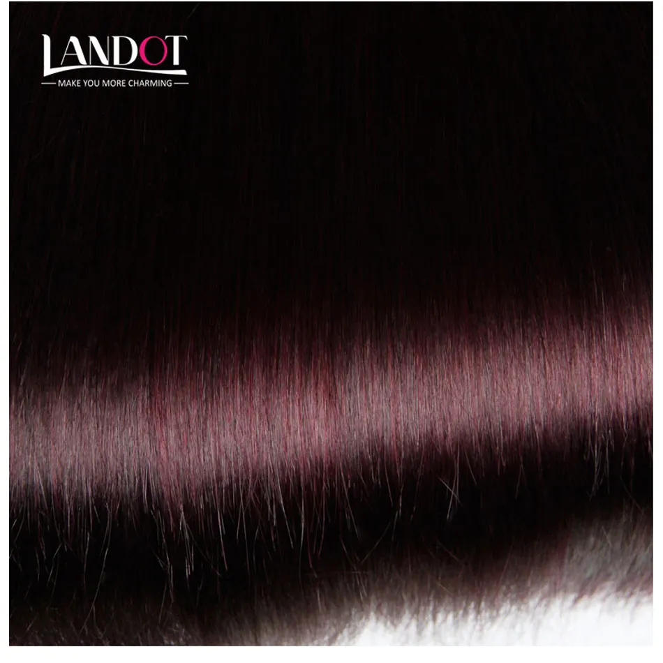 Bourgondië Wijn Rode Kleur 99j Braziliaanse Virgin Haar Weave Bundels Peruviaanse Maleisische Indiase Silky Straight Virgin Remy Menselijk Hair Extensions