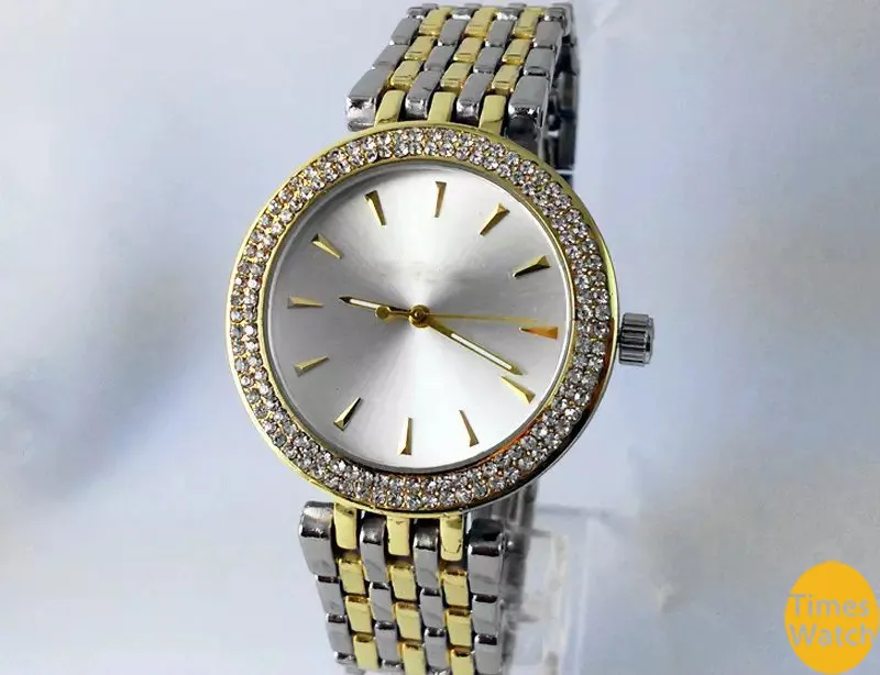 M Marke berühmte Luxus Frauen Männer Gold Diamant Handgelenk Uhren Edelstahl Rolse Gold Mode Uhr Gold Männer Wristwa244E