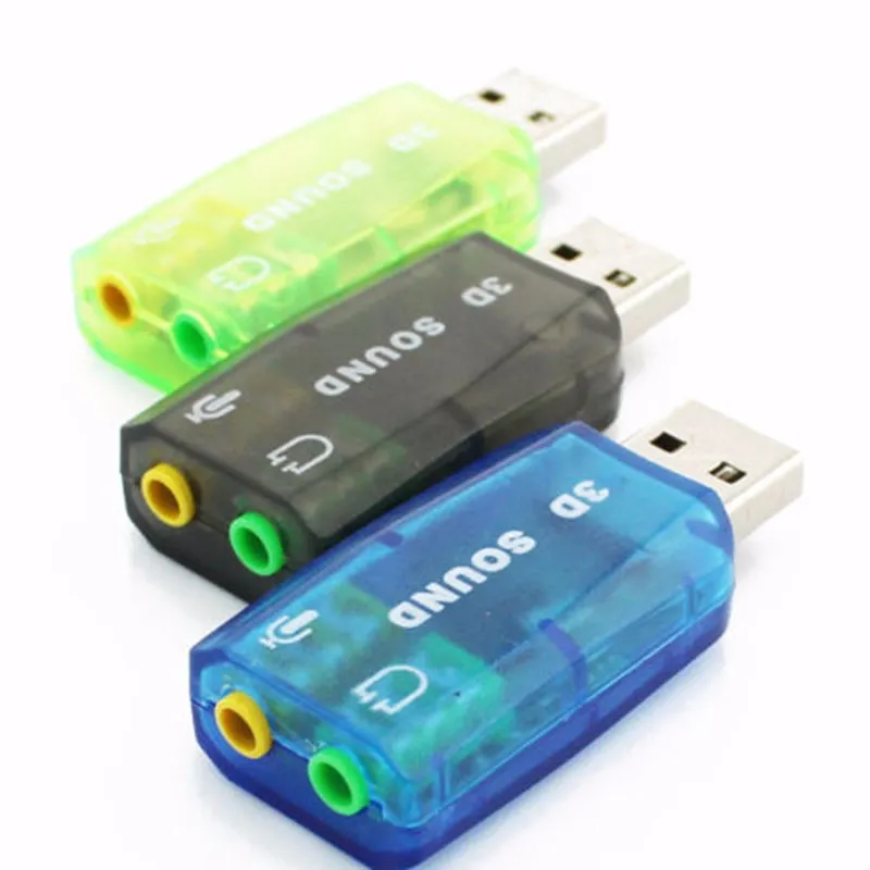 USB 2.0 do 3D MIC GLEADIO Zestaw słuchawkowy Audio Karta dźwięku Adapter 5.1 dla laptopa na PC Nowe przybycie