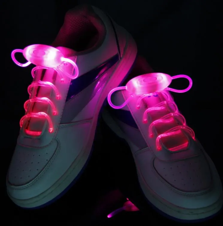 Moda LED Flash Light Up Shoelaces Glow Stick Strap Shoelaces Xmas Decor Shoestring Disco Party Skating Prezent