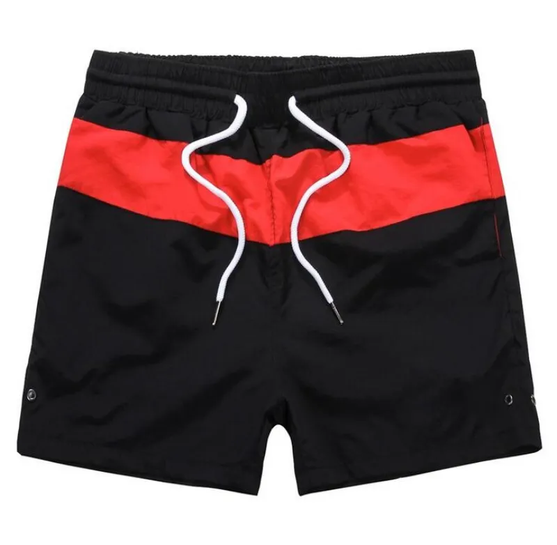 Venta al por mayor-Hombres Pantalones cortos de playa a rayas de caballos pequeños Pantalones cortos de secado rápido para hombres Pantalones cortos de surf Pantalones cortos de talla grande XXL Boardshort Sunga Bermuda Masculina