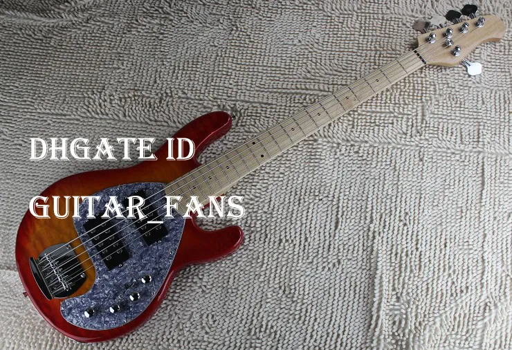 Music Man 5 Strings Bass Erime Ball StingRay Electric Guitar Sunburst