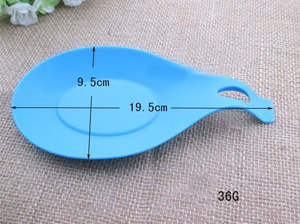 Силиконовая ложка отдых для плиты столовые приборы совок держатель вешалка 19 см организаторы хранения FDA одобрил конфеты цвет кухонные инструменты посуда giift