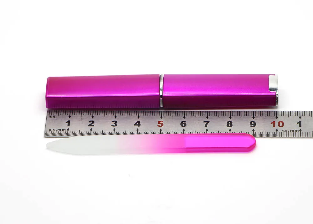 3 1/2" Crystal Glass Nail File Comes with HARD CASEChoose #NF009