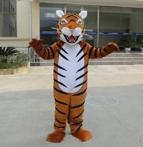 2018 Haute qualité Tiger Animal Mascot Costume Événement Cheerleading School Team halloween