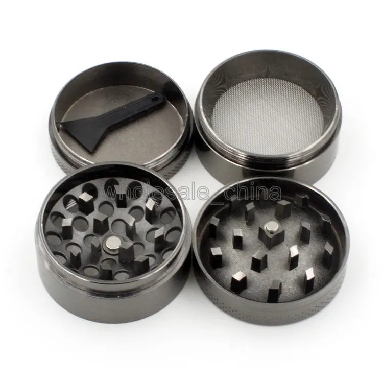 Concave Grinders Herb Grinder Smoking 40/50/55/63mm 4 Layers Metal Crushers Zinc Alloy Tabacco in stock Sharpstone Crusher