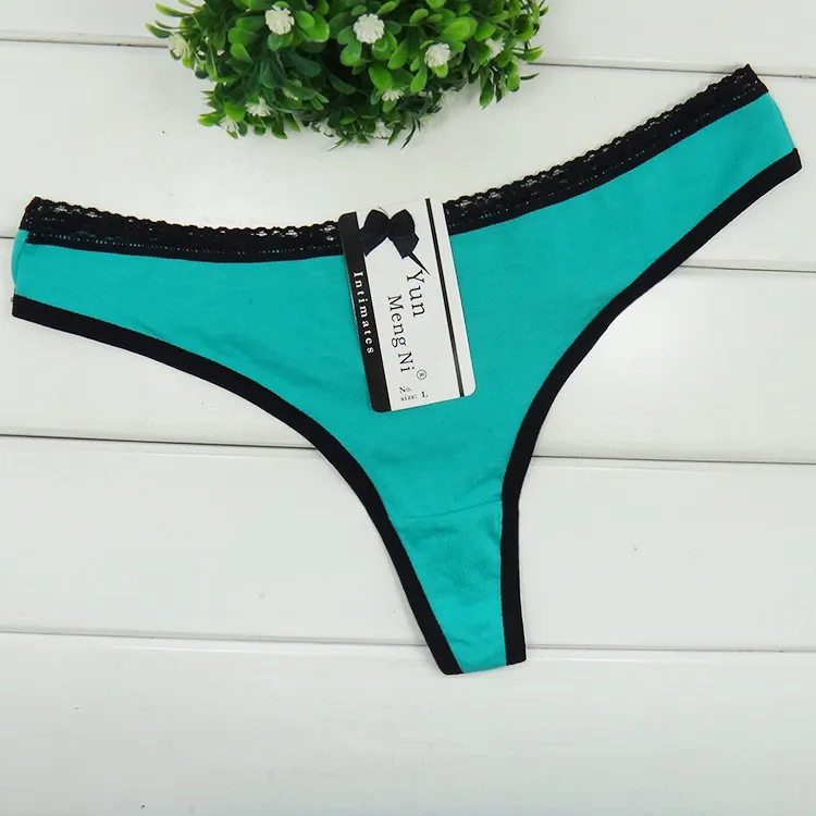 HL87277 Women039S GSTRINGS WHOLE LADYS COTTON THONG عالية الجودة من الدانتيل الدانتيل الثانوي مثير اللباس الداخلي 8636405