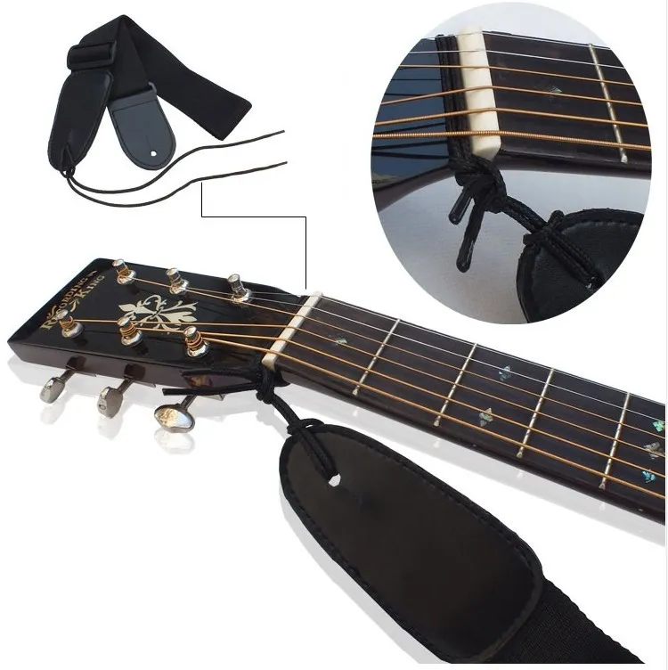 1 stks riemen kleur zwart elektrische gitaar riem akoestische gitaar bas riem gitaar onderdelen muziekinstrumenten accessoires