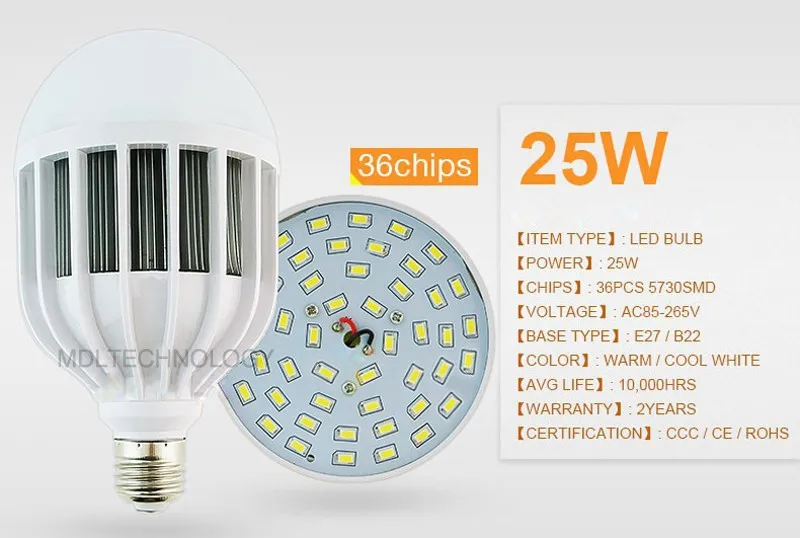Plastic LED Bulbs E27 B22 2835 SMD Led Lamp 3W 5W 7W 9W Cool Warm White