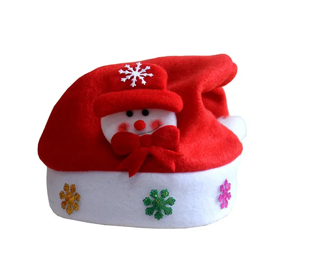 LED Kids Christmas Hat Xmas Dorosłych Mini Czerwony Święty Mikołaj Jeleń Party Decor Boże Narodzenie Czapki Boże Narodzenie Dekoracje Prezent 9 Styl WX9-128