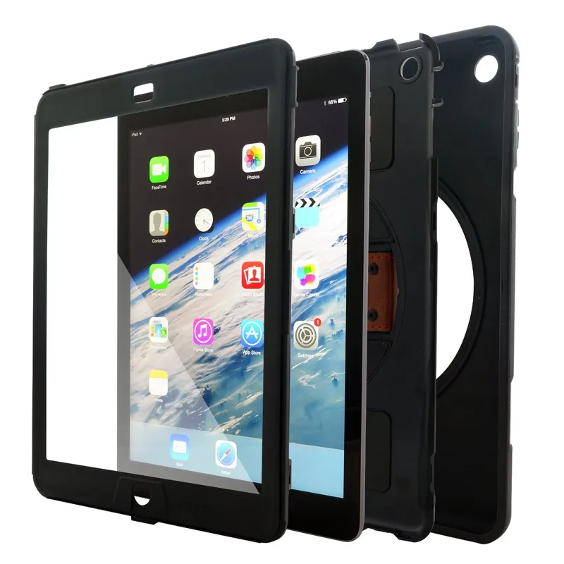 iPad Custodia Heavy Duty Hybrid Custodia iPad 2/3/4 iPad 5 Air iPad 6 Air 2 iPad mini 1/2/3 iPad MINI 4 Spedizione gratuita