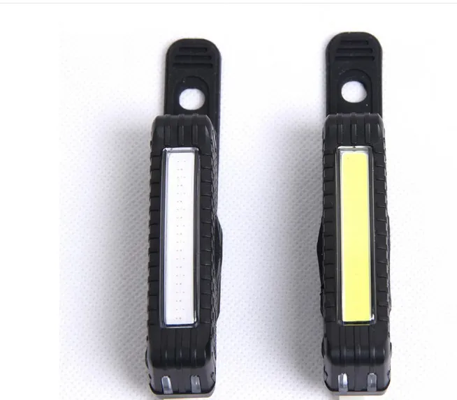 USB Şarj Edilebilir Kafa Işık COB Bisiklet Bisiklet Ön Arka Kuyruk Kask Lambası Gidon Çerçeve Tüp Yanıp Sönen 6 Mod Işıkları Beyaz