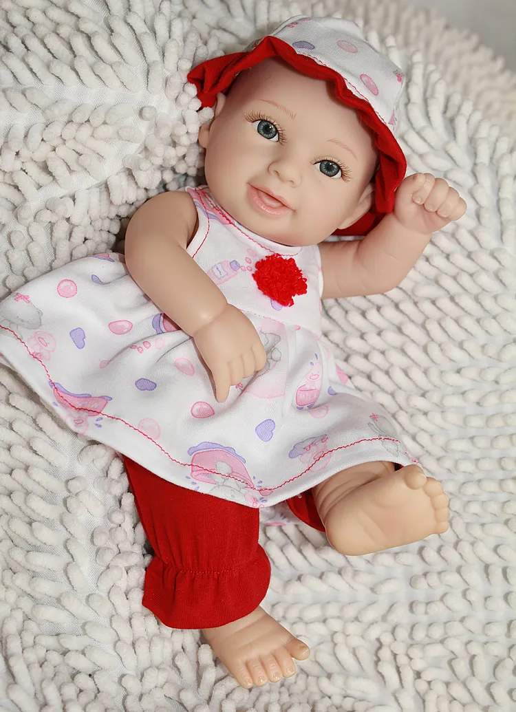 10 Inch Handmade Full Body Silicone Vinyl Doll Reborn Twins Princess Girl And Boy Babies With Painted Hair Kids Christmas Birthday Gift