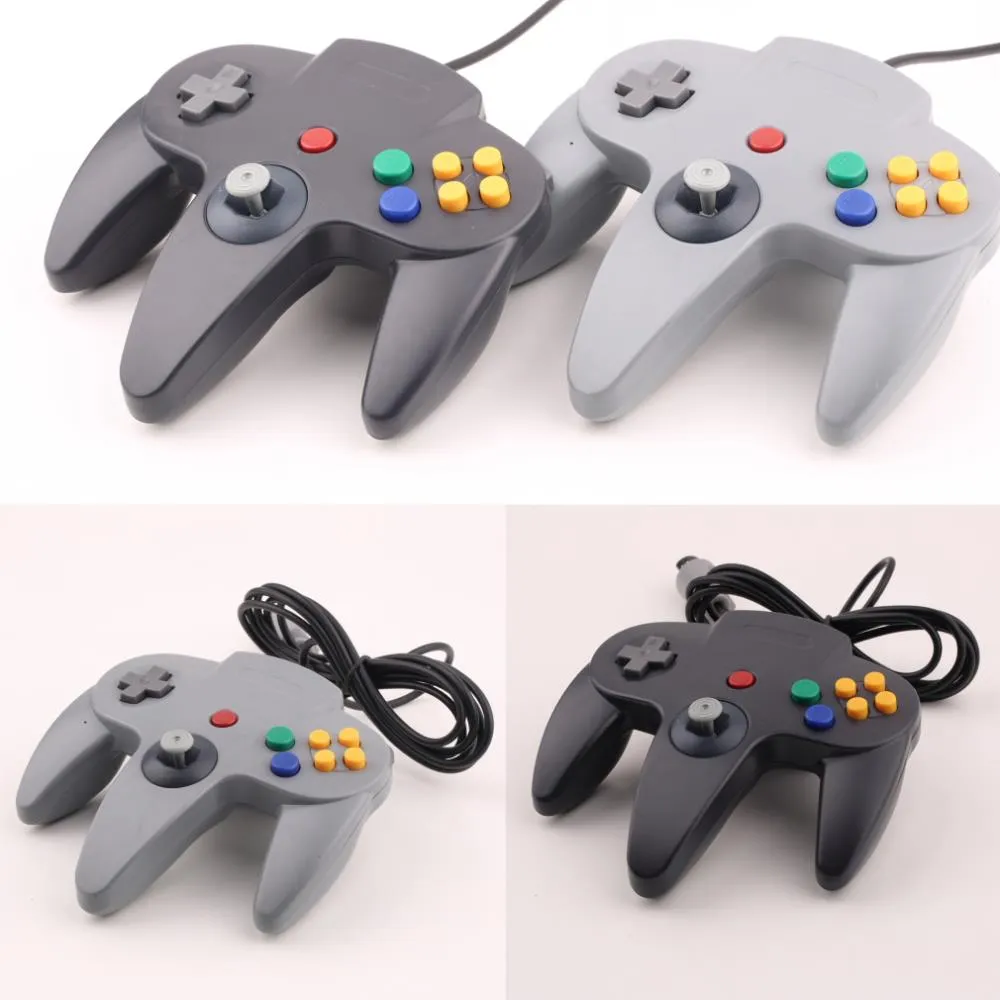 USB Long Handle Game Controller Pad Joystick for PC Nintendo 64 N64 System 5 Färg I lager