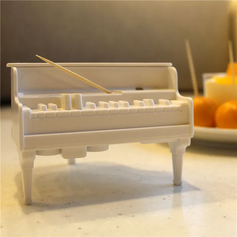 M16 4 Piano Toothpick Box Automatic Pop Piano Keyboard Pressed Home