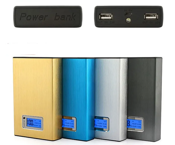 Dual USB 20000MAH18650 Power Bank Carder Зарядное устройство Внешнее аккумулятор быстро зарядка