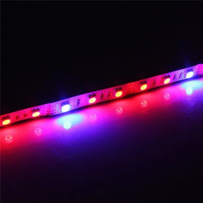 Pełny spektrum SMD5050 LED Strip Strip Light Non-Waterproof Led Grow Light Do Hydroponic Uping Uping Lampa Grow Box Red Blue 4: 1
