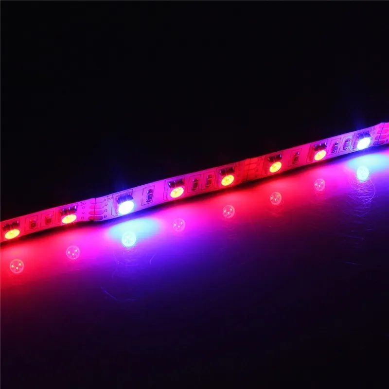 Full Spectrum SMD5050 Led Grow Strip Light NON-waterproof Led Grow Light for Hydroponic Plant Growing Lamp Grow box Red Blue 4:1