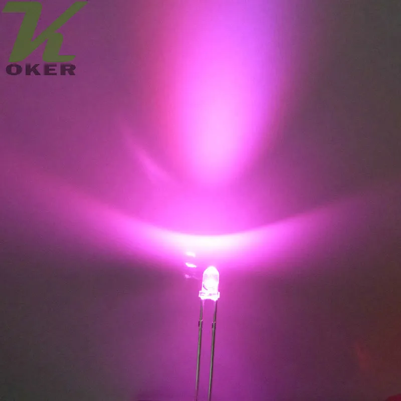 1000 adet 3mm Yuvarlak Su Temizle LED Işık Lambası Yayan Diyot Beyaz Kırmızı Mavi Yeşil Sarı Ultra Parlak Boncuk Eklenti DIY Kiti Uygulama Geniş Açı