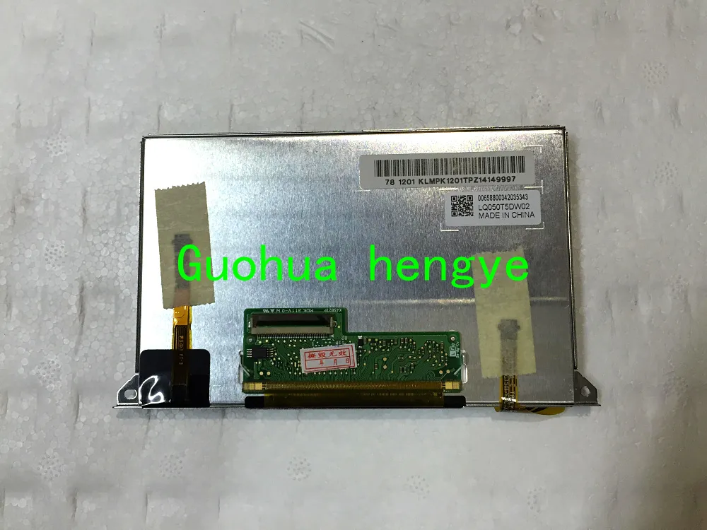 Ücretsiz Kargo 100% Orijinal Yeni 5 inç LCD Ekran LQ050T5DW02 Fiat Araba GPS Navigasyon Için Dokunmatik Panel Ile LCD Monitör