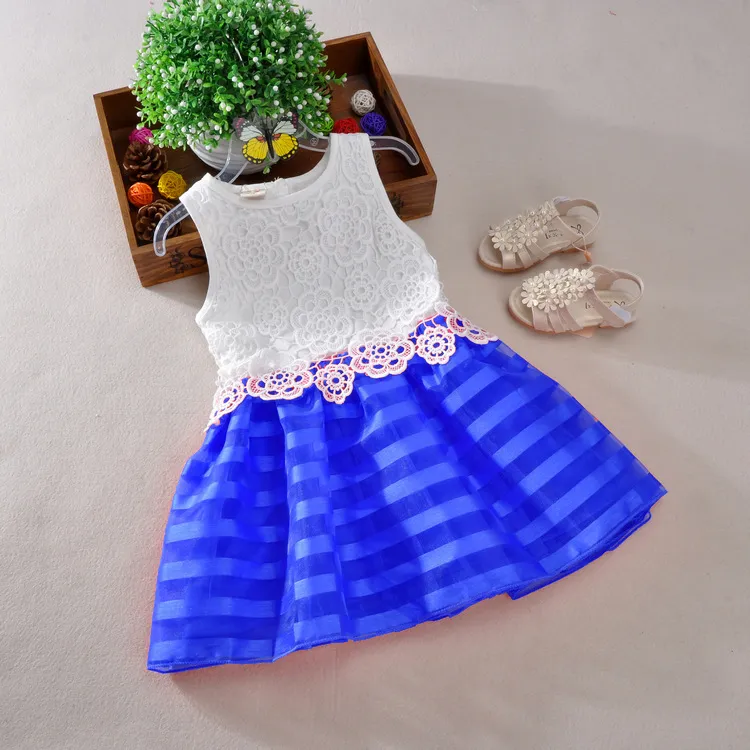 Baby Girls Dresses Kids Lace Dress for Girls Sleeveless Princess Vest Party Dress Girls Clothing Children Clothes Infant Toddler Clothes