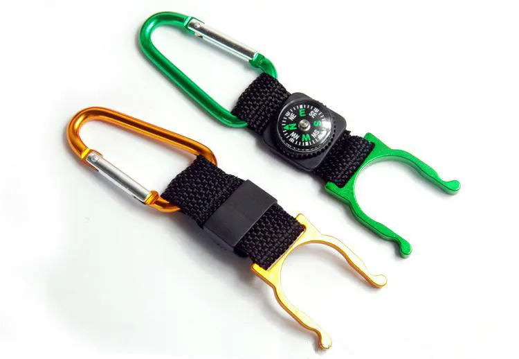 الكثير من الأدوات الخارجية Carabiner Aquarius Buckle Gear Buckle مع Compass Campang