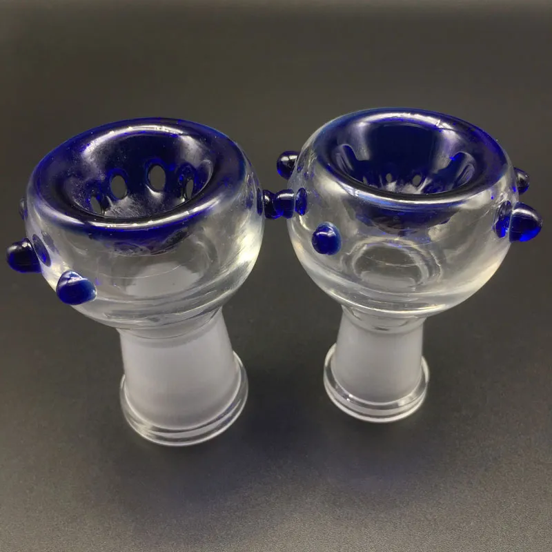 Topkwaliteit glazen kommen mannelijke vrouwelijke 14.4mm 18.8mm glazen kommen voor bongs olieruigs glazen bubbler water pipesgholesale