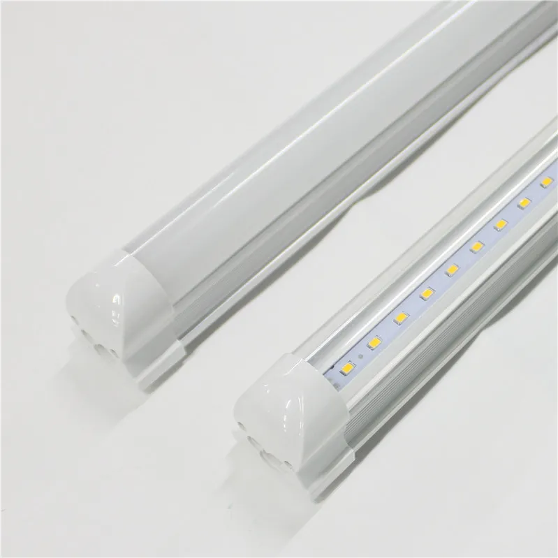 T8 LED-buizen Licht 4ft 120cm 22W AC85-265V Geïntegreerde PF0.95 100lm/W 5000K 5500K Fluorescentielampen 4 voet 250V Lineaire Bar Barbs Accessoires Directe verkoop van fabriek