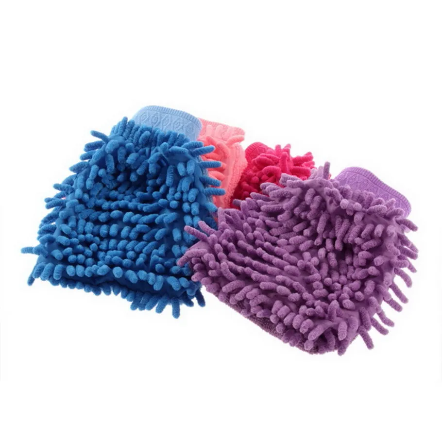 Super Mitt Microfiber Huishoudelijke Auto Wassen Wassen Reinigingshandschoenen Auto Wasmachine Anti-kras Groothandel