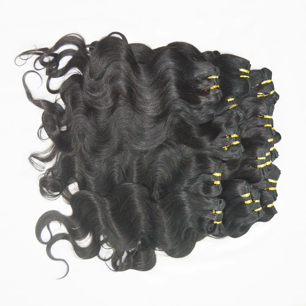 Extension de cheveux brésiliens naturels traités, Body Wave, 10-28 pouces, 20 pièces/lot, nouvel arrivage