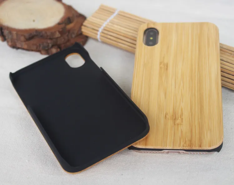 Hot Sale Good Quality Cherry Wood Mobile Phone Cover For iphone 6 6s 7 8 plus 10 X 5 5s SE Wooden Phone Cases Wood PC Case For Samsung S9 S8