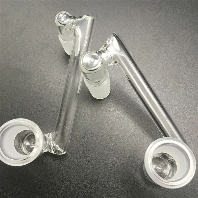 Glass Dropdown Drop Down Bong Adapter Tubería de agua 14 mm 18 mm Macho Hembra para Quartz Banger Glass Bong Adapter para Quartz Banger