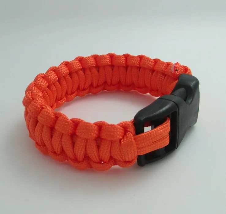 bracelet de cordon de parachute bracelets de survie bracelet extérieur survie évasion bracelet de sauvetage paracord chaîne faite à la main bra2113146