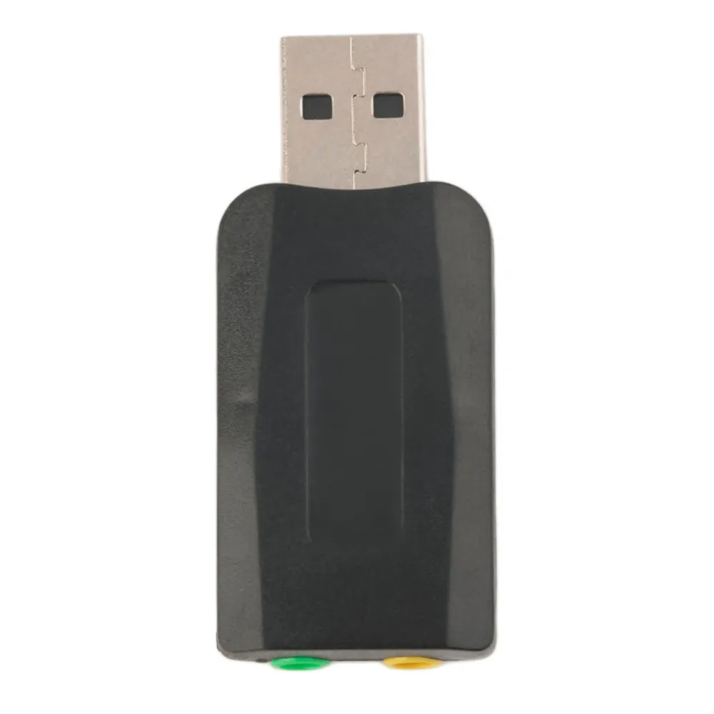 USB 2.0 to 3D Mic Speaker Audio Headset Sound Card Adapter 5.1 for PC Laptop New Arrival