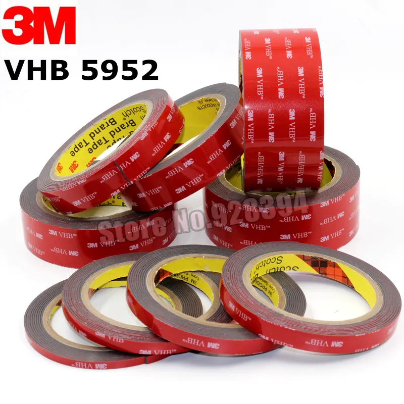 DOUBLE SIDED TAPE 3M VHB HEAVY DUTY ADHESIVE STRONG STICKY TAPE CLEAR BLACK