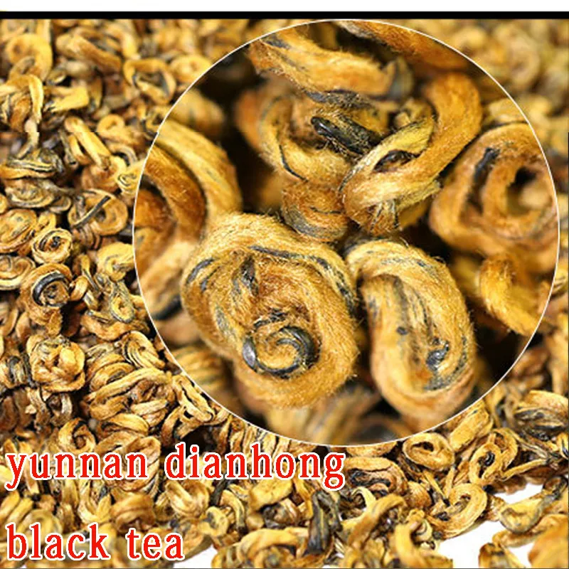 .quality good china tea Black tea DianGong sweet gold screw Yunnan chicken DianHong deqing DianGong 250g 