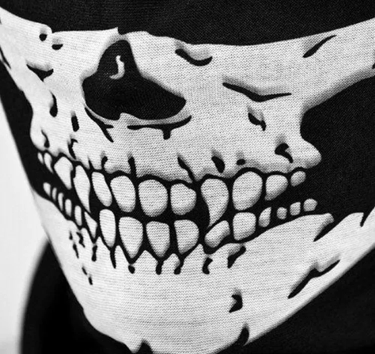 Multi função da cara do crânio máscara máscaras Halloween Party Baixada Pescoço Outdoor Sports Esqui da motocicleta da bicicleta Lenços Bandana CS Cosplay cara cheia