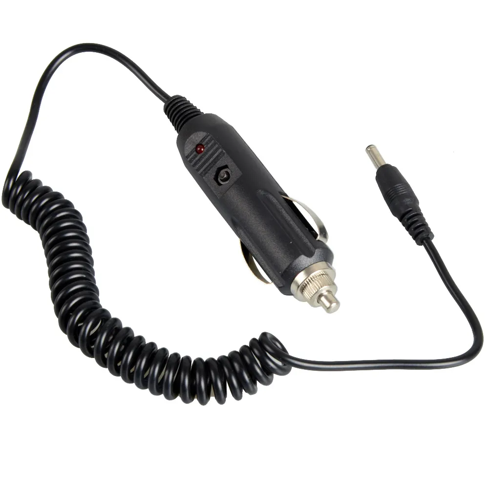 Nouveau câble de chargeur de voiture noir 2.5mm pour batterie BAOFENG UV-5R 3800mAh G00130