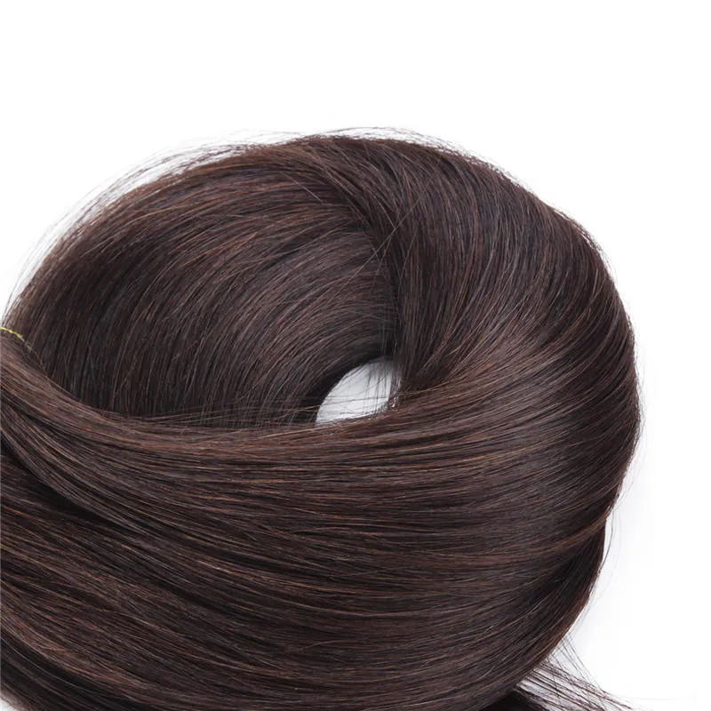 Double Drawn 100 Human Hair 24039039 Micro in hair extensions 20039039 clip natural color2 Lots8544871