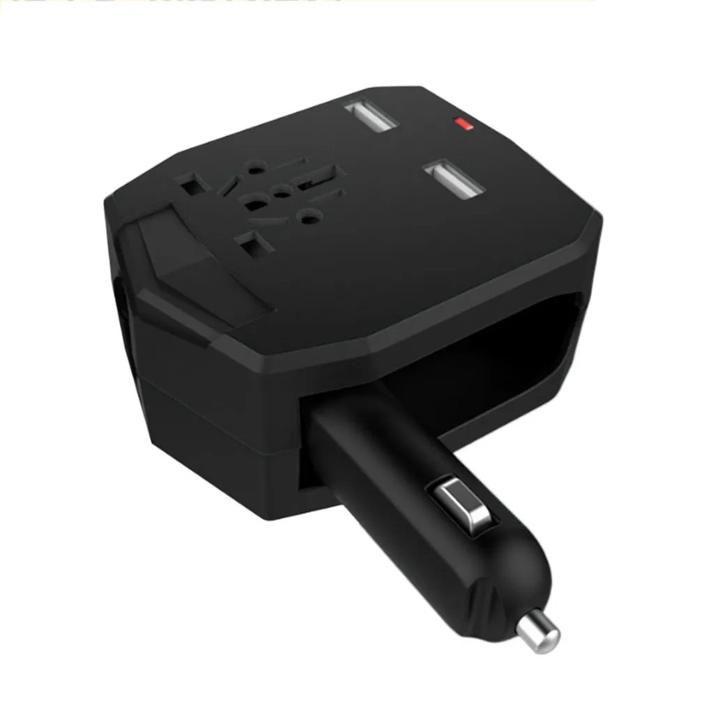 Adaptador de Viagem universal Carregador de Carro Dual USB Plugue de Conversão Multifuncional Power Plug Adapter Soquete Conversor Carregador de Telefone Móvel