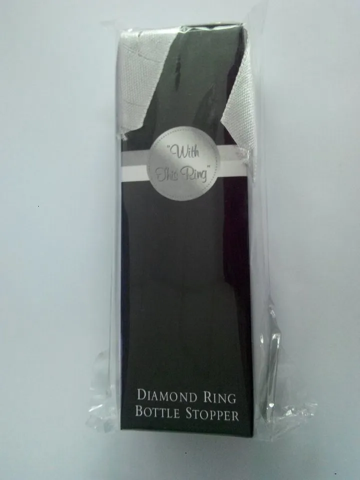 wedding favors and gifts for guests Creative The diamond ring wine bottle stopper with Exquisite packaging wen4452