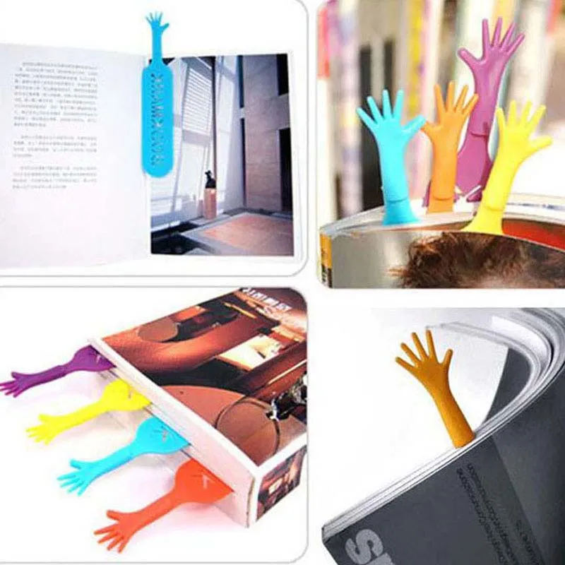 أزياء جديدة الكثير 4 أنواع ألوان الإشارات المرجعية البلاستيكية صاحب كتاب مستلزمات المكتب بوليز بابلاريا 269m