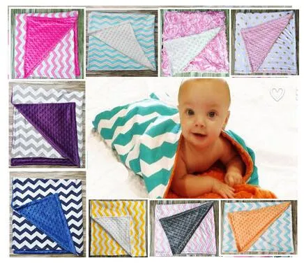 8 renk Nokta chevron Pamuk Swaddleme Bebek Minky Wrap Kundak Yenidoğan Bebek Kundaklama Havlu Ünlü Fonksiyonlu Blanket