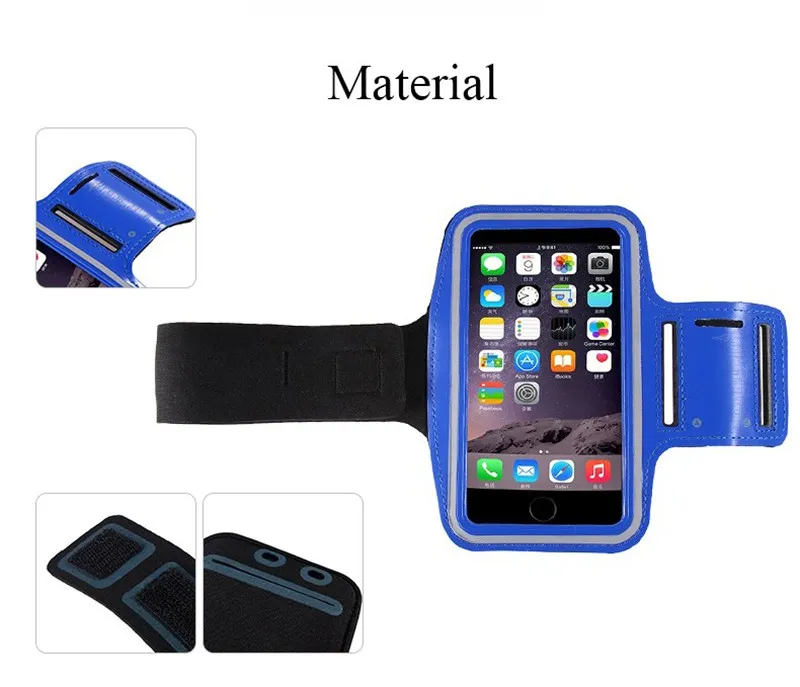 Su geçirmez Spor Koşu Vaka Armband Koşu çantası Egzersiz Armband Tutucu Pounch iphone 8 7 Artı Samsung Cep Cep Telefonu Kol Çantası Bandı