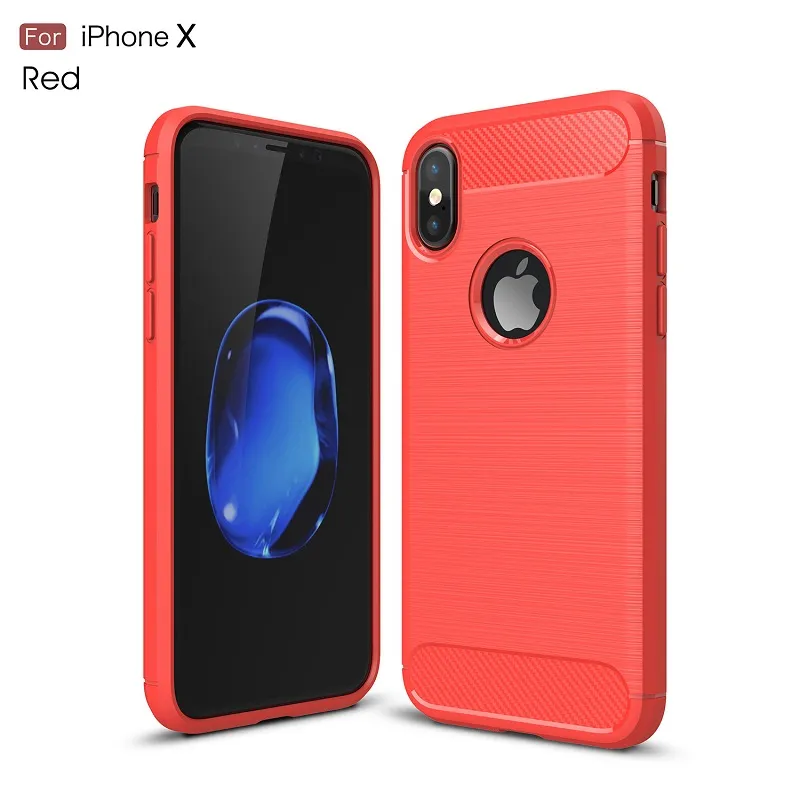 Free DHL Carbon Fiber Cases For iphoneX iphone8 heavy duty shockproof armor cover for iphone7 7Plus 6SPlus 5S 2017 hot sale