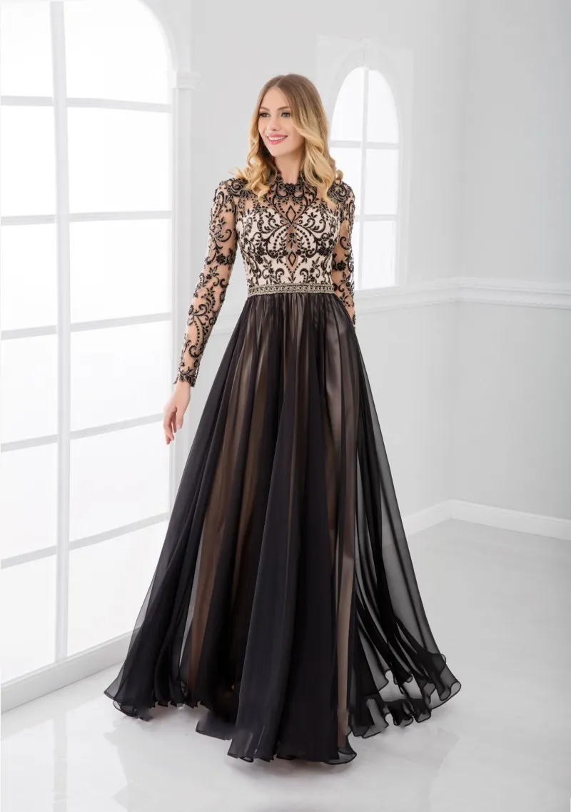 Vestido mãe da sales noiva manga longa
