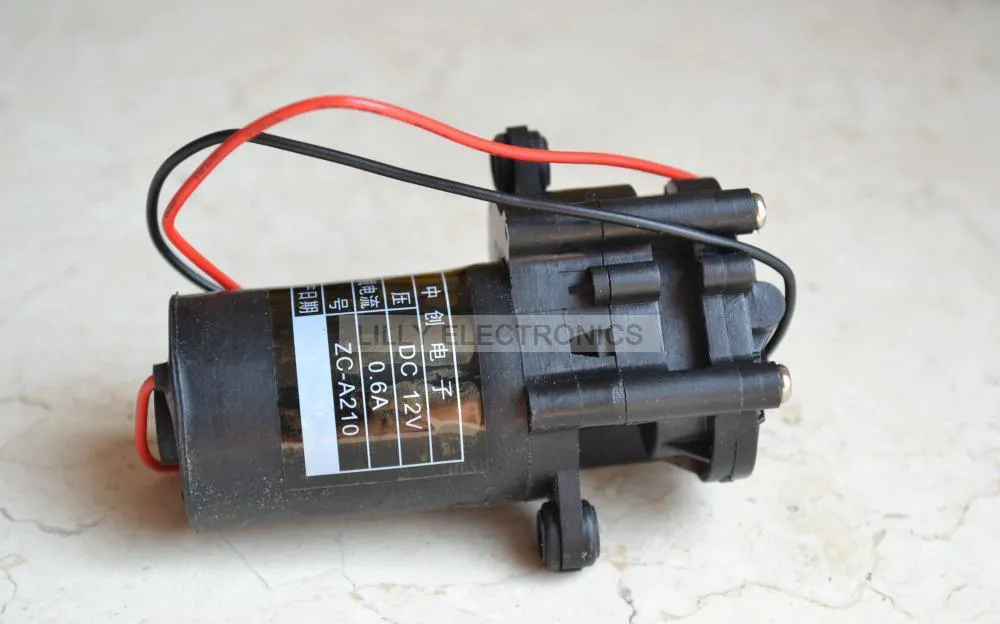 DC 12V ZC-A210 Mini Kunststoff Zahnradpumpe selbstsaugende Wasserpumpe 0°C-90°C 