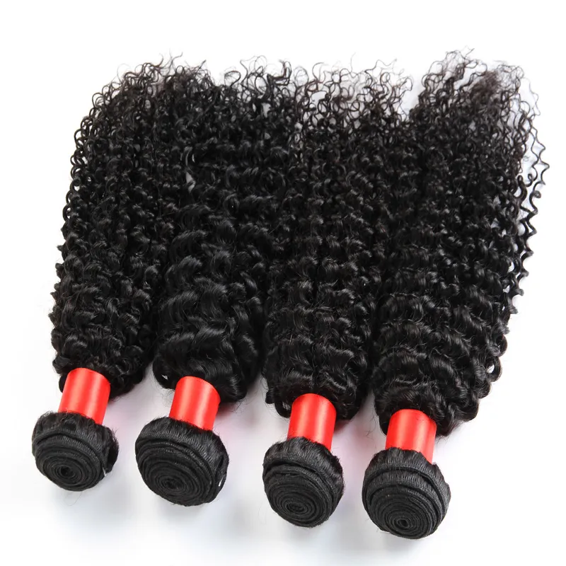 Moğol Afro Kinky Kıvırcık Saç İnsan Saç Örgüleri, Rosa Saç Ürünleri Kinky Kıvırcık Bakire Saç Demetleri 3/4 ADET Çok Yumuşak 7A Kalite
